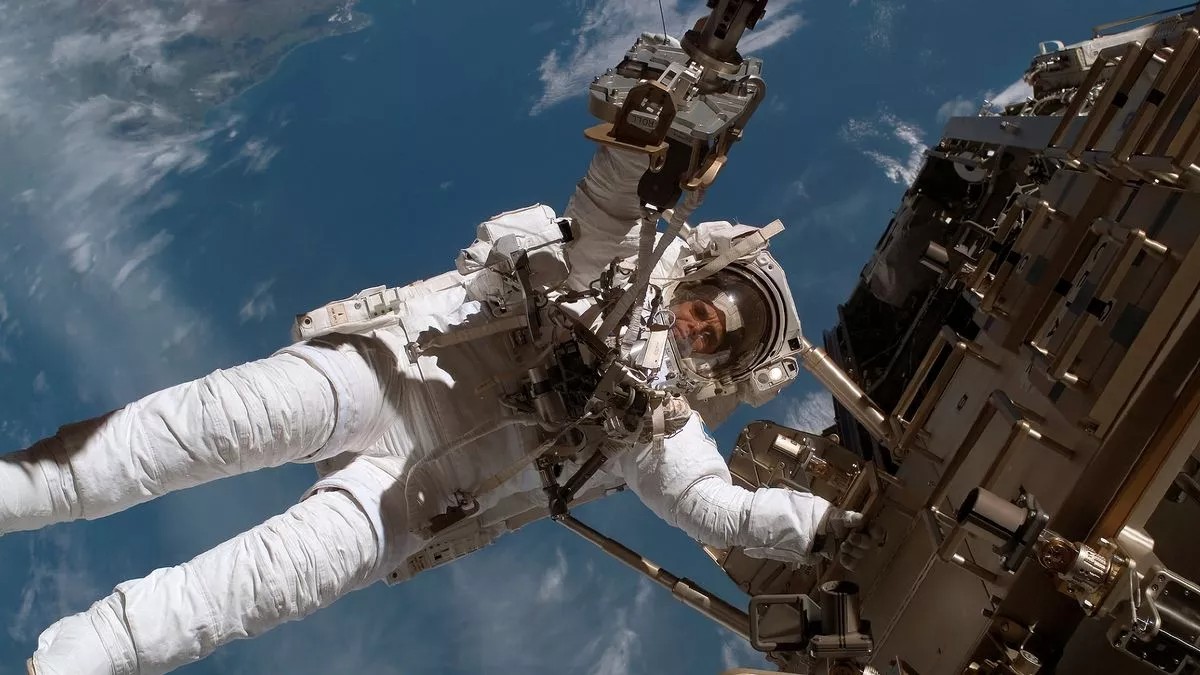 Astronaut beim Spacewalk