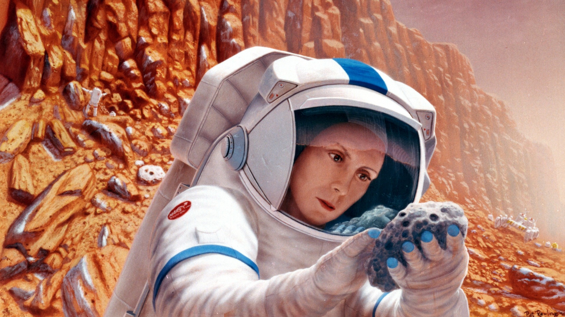Astronauten auf dem Mars