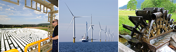 Sonne, Wind und Wasser – das sind die „Energie-Lieferanten", die ihr in unserem großen Schulwettbewerb verwenden dürft.