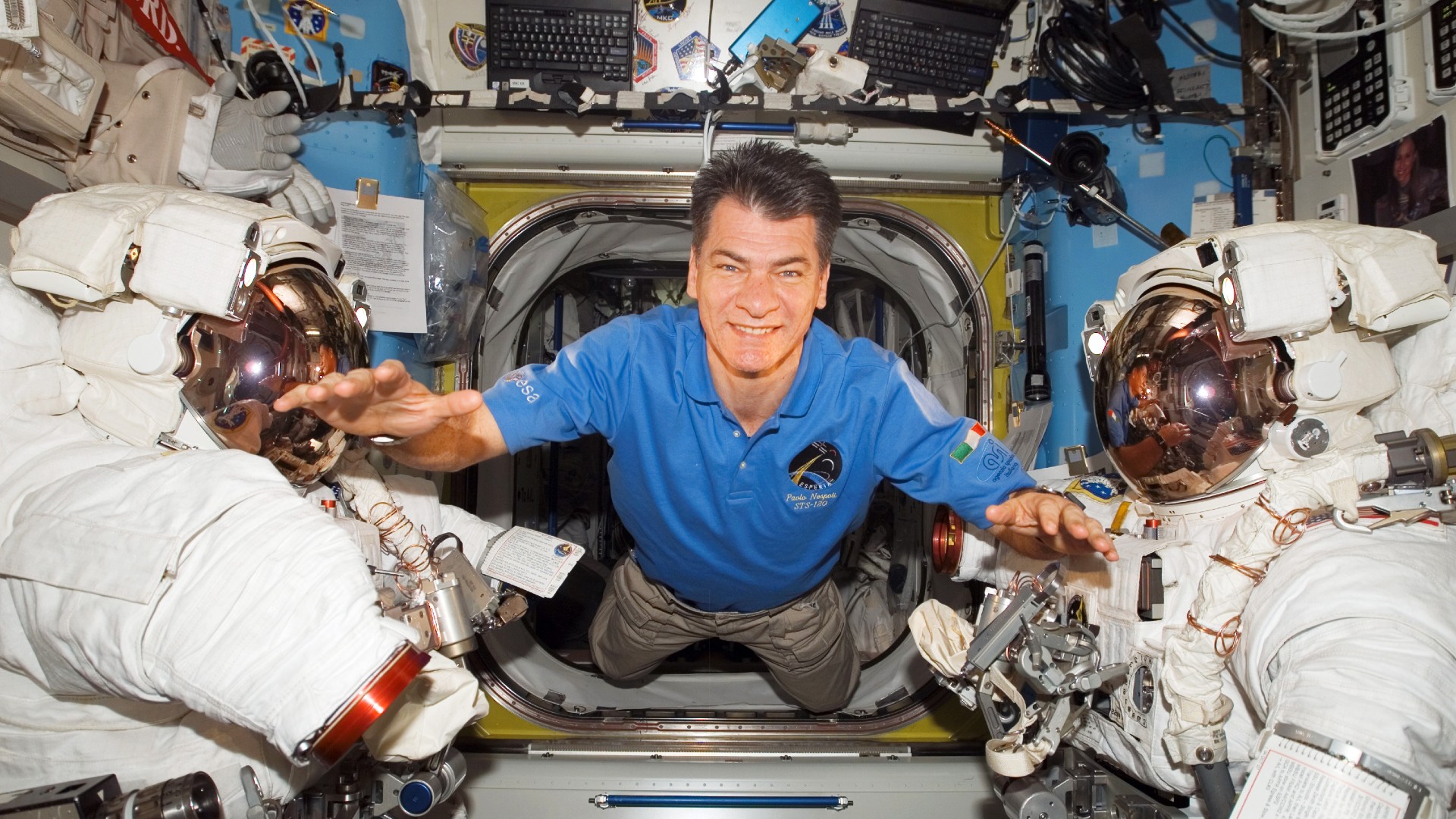 Paolo Nespoli auf der ISS