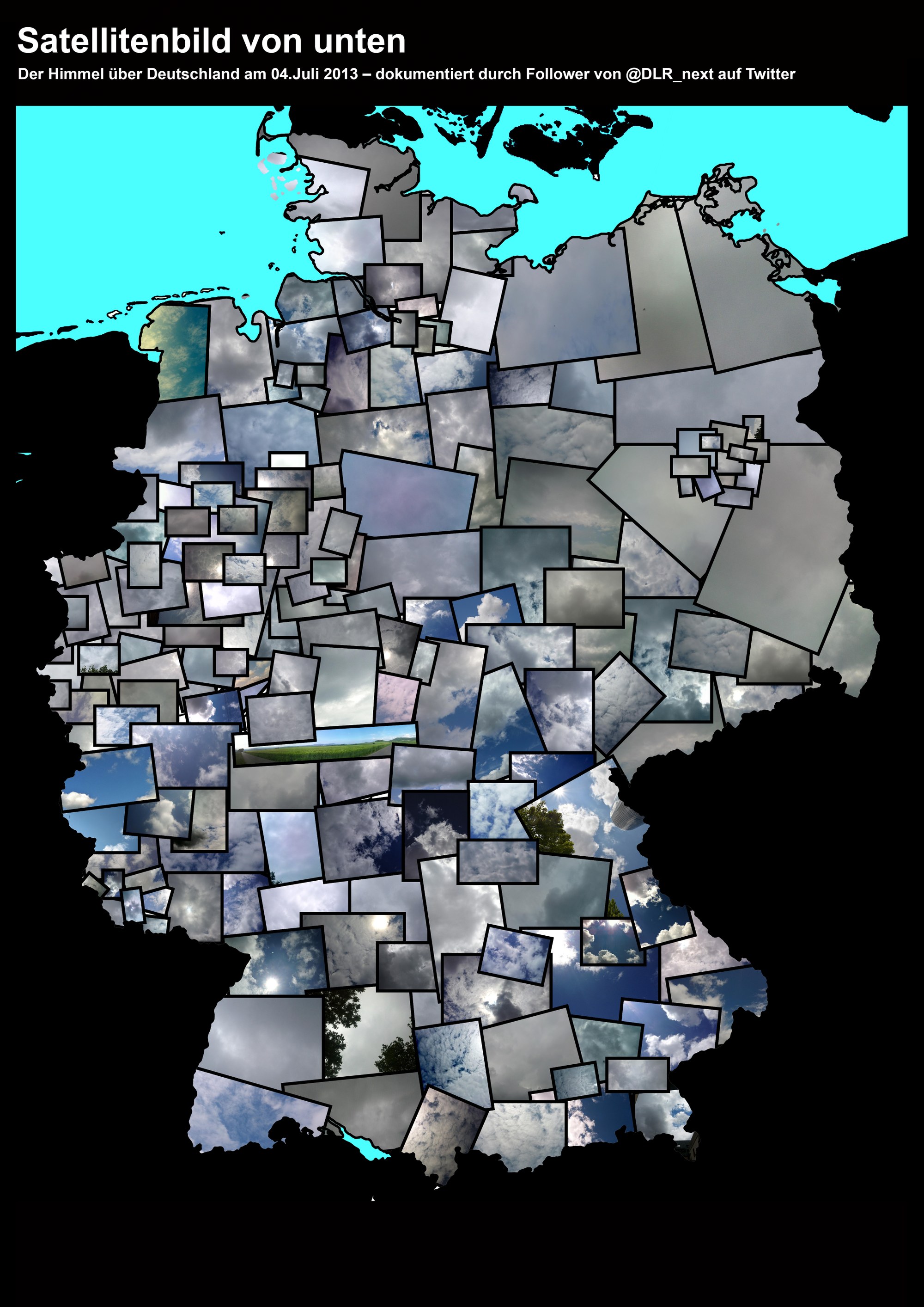 Satellitenbild-Puzzle von Deutschland