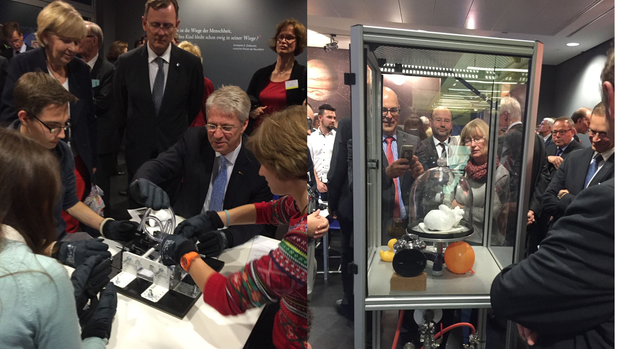 Schülerinnen und Schüler im Wettstreit mit Thomas Reiter