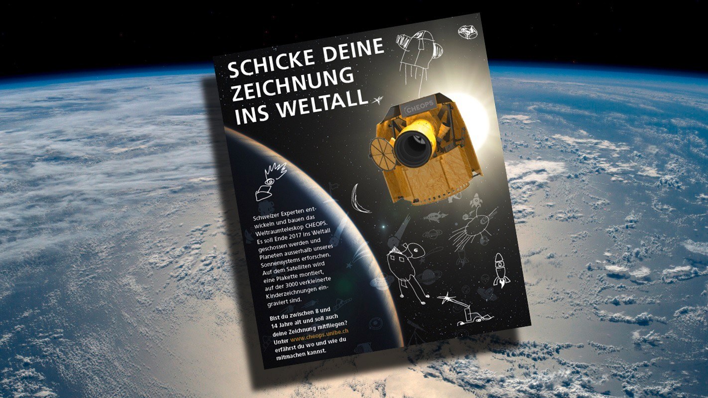 Poster Mitmach-Aktion CHEOPS