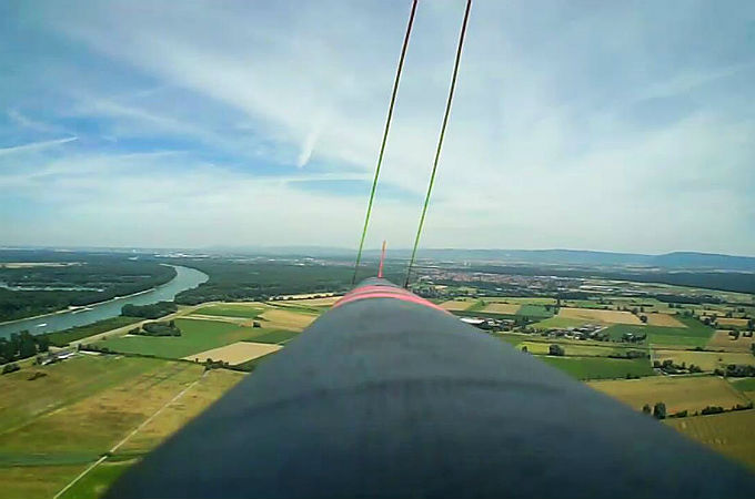 Ansicht aus der Wasser-Rakete