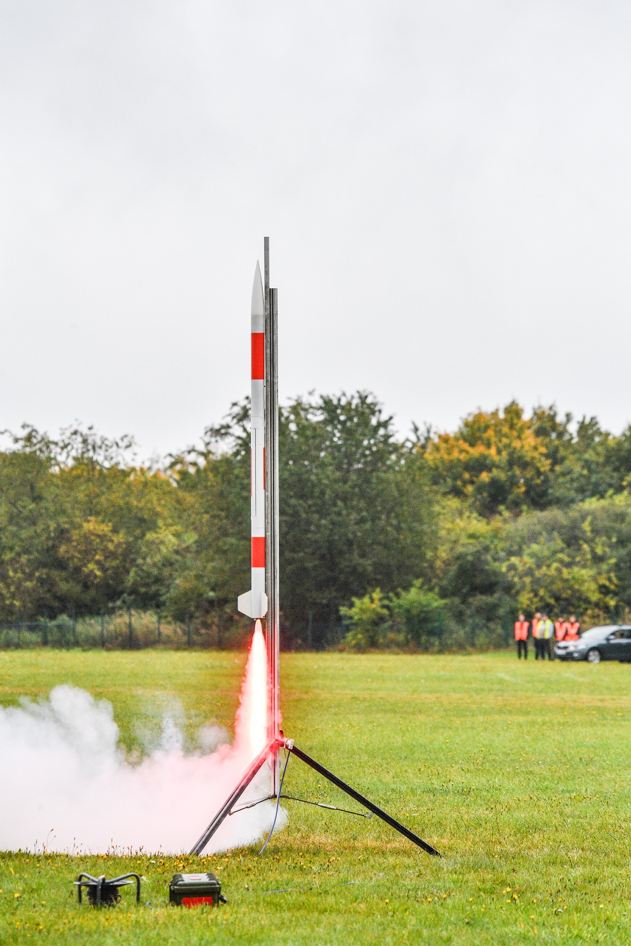 Rakete mit Minisatellit