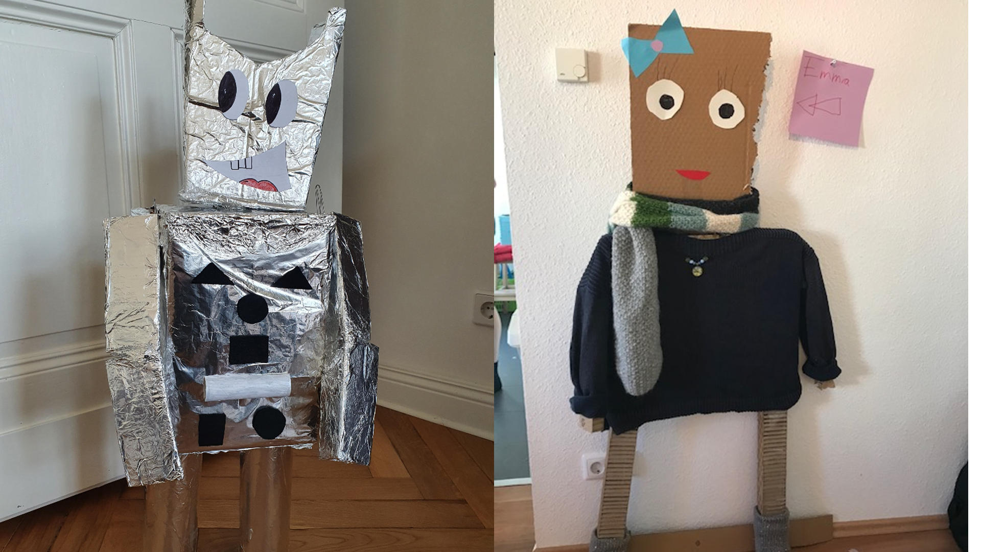 Selbstgebastelte Roboter