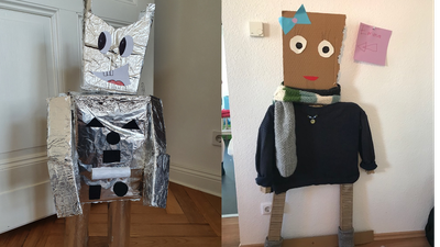 Selbstgebastelte Roboter