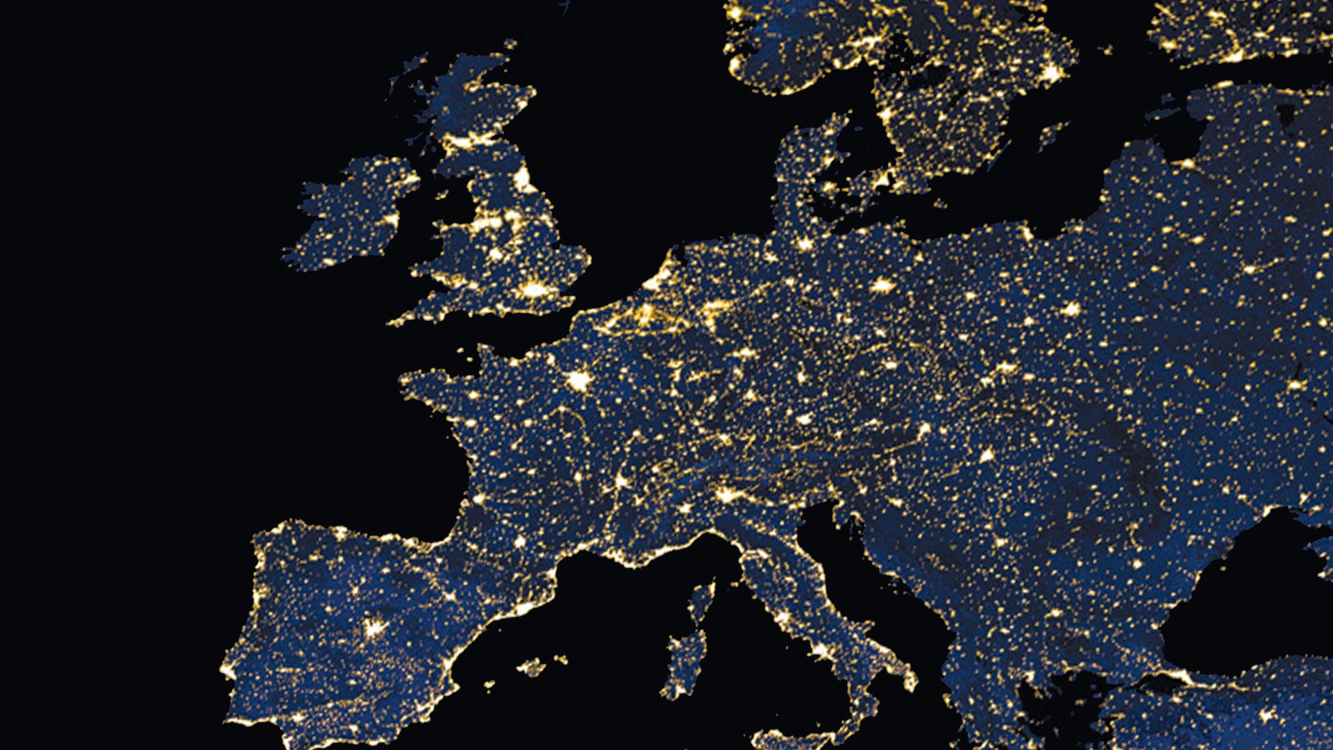 Bild von Europa bei Nacht