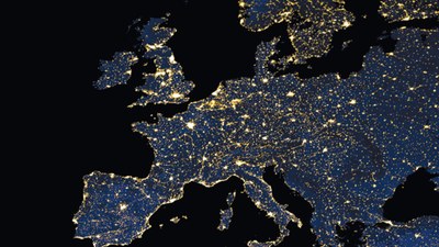 Bild von Europa bei Nacht