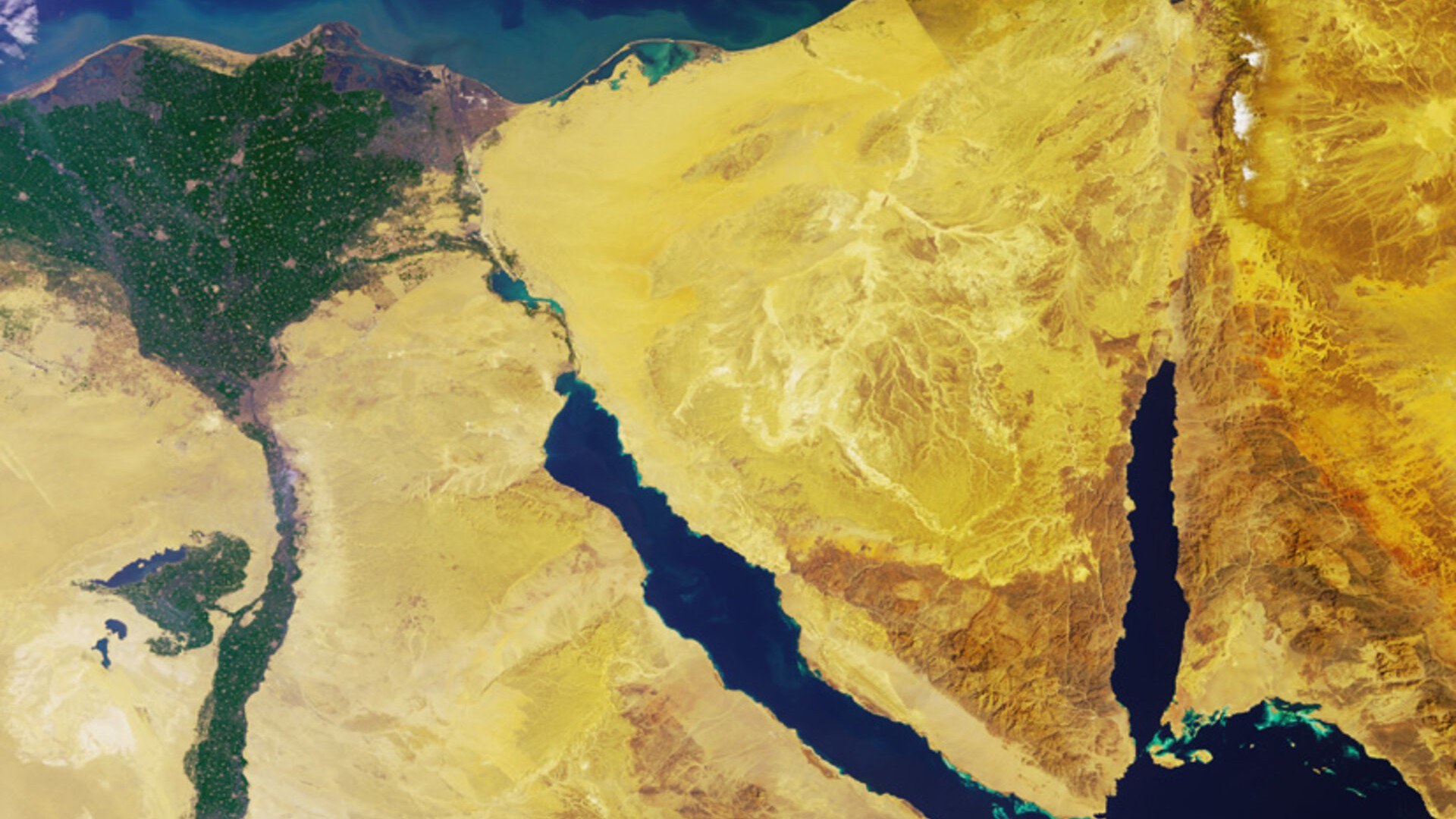 Ägypten mit dem Nil-Delta