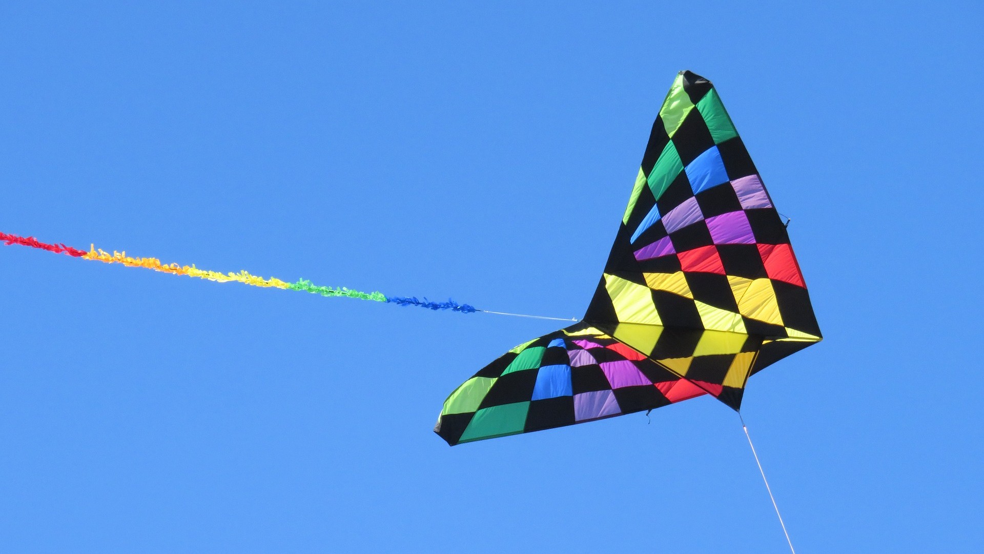 Lenkdrachen in der Luft