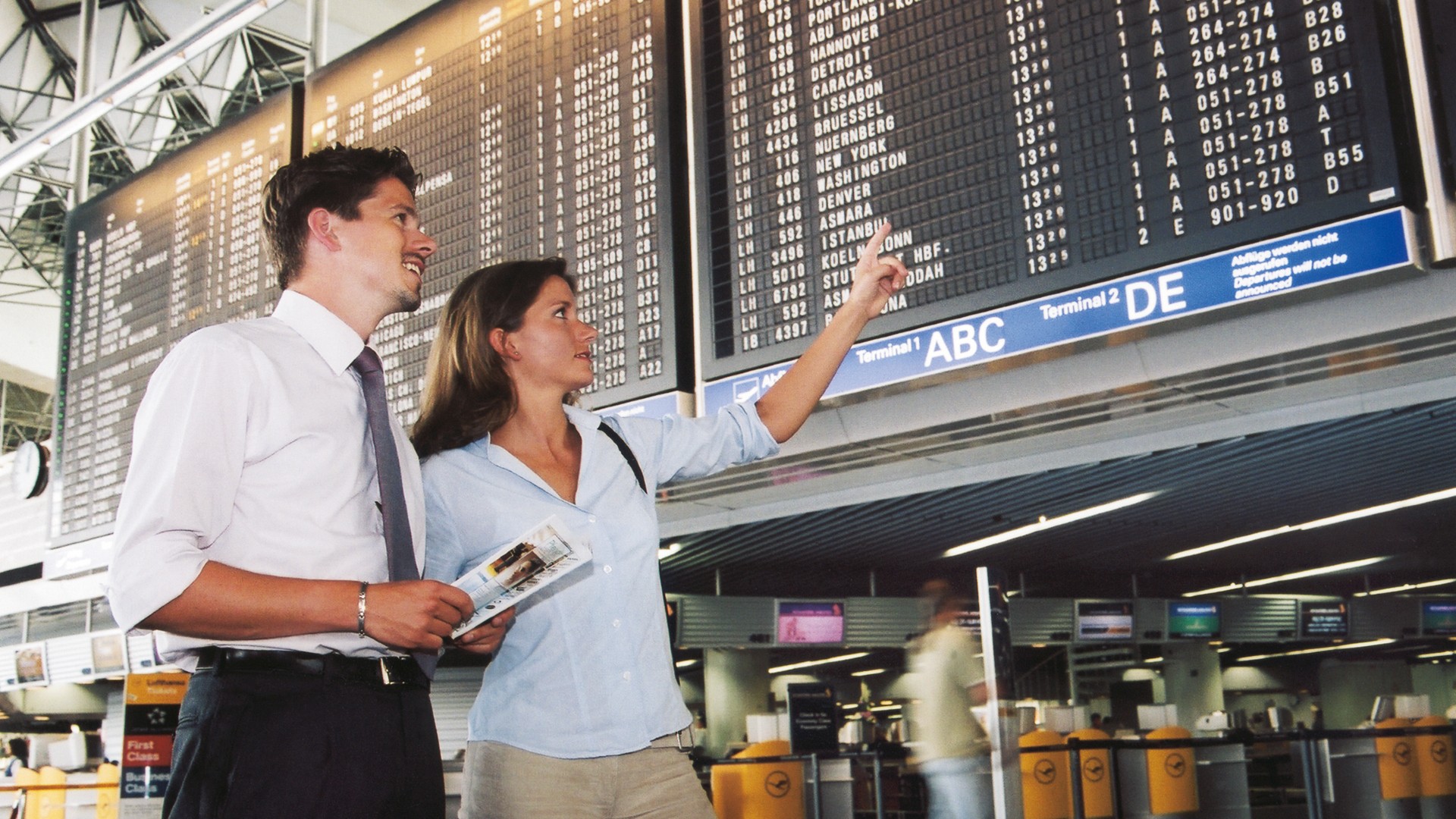 Passagiere am Flughafen