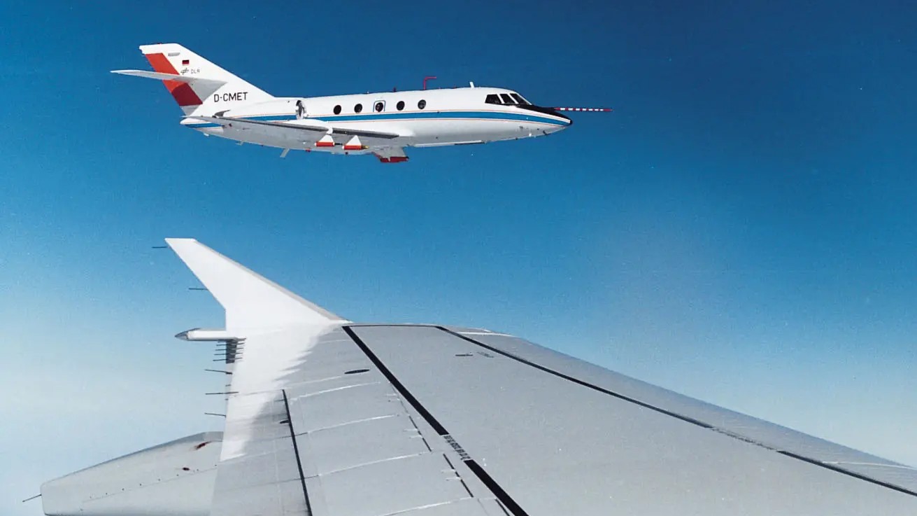 Flugzeug mit „Spürnase“: die Falcon 20 E