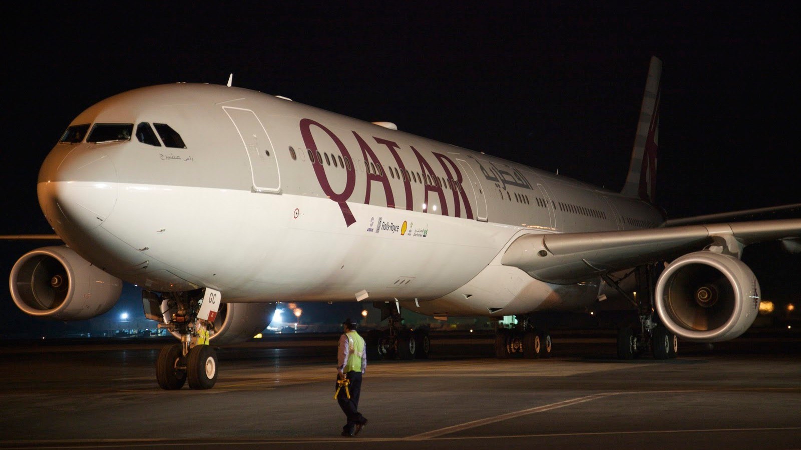 Airbus der Fluglinie Qatar-Airways