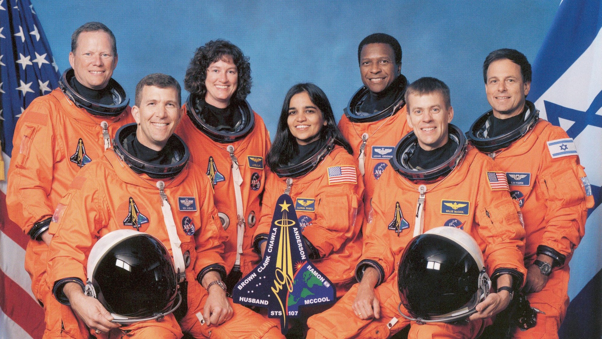 Die Crew der Raumfähre Columbia