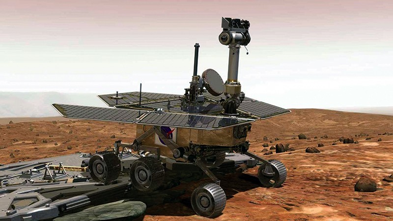 Spirit und Opportunity erkunden den Mars