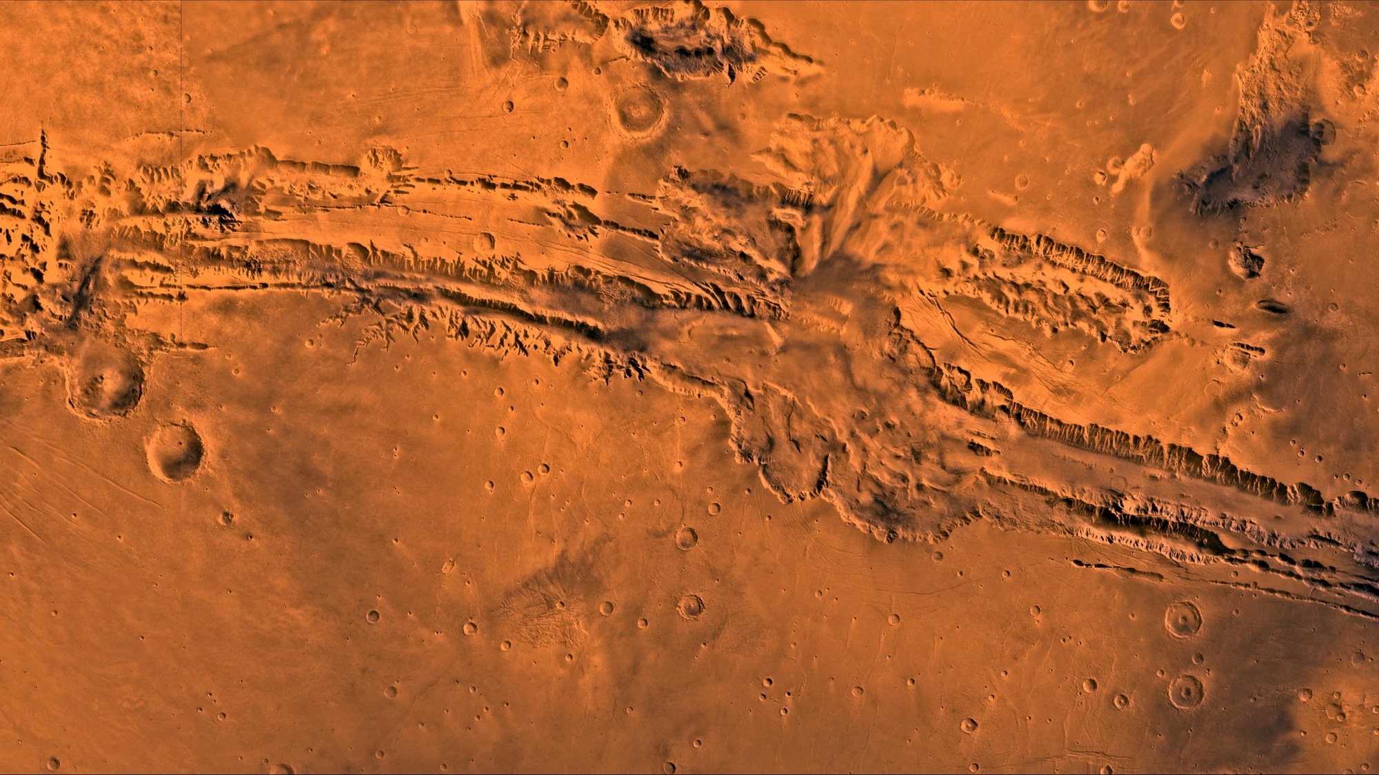 Ein Bild der Valles Marineris