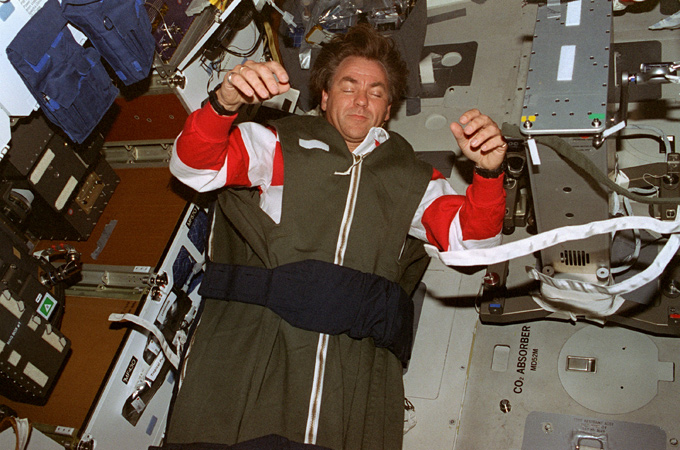 Schlafen in Schwerelosigkeit