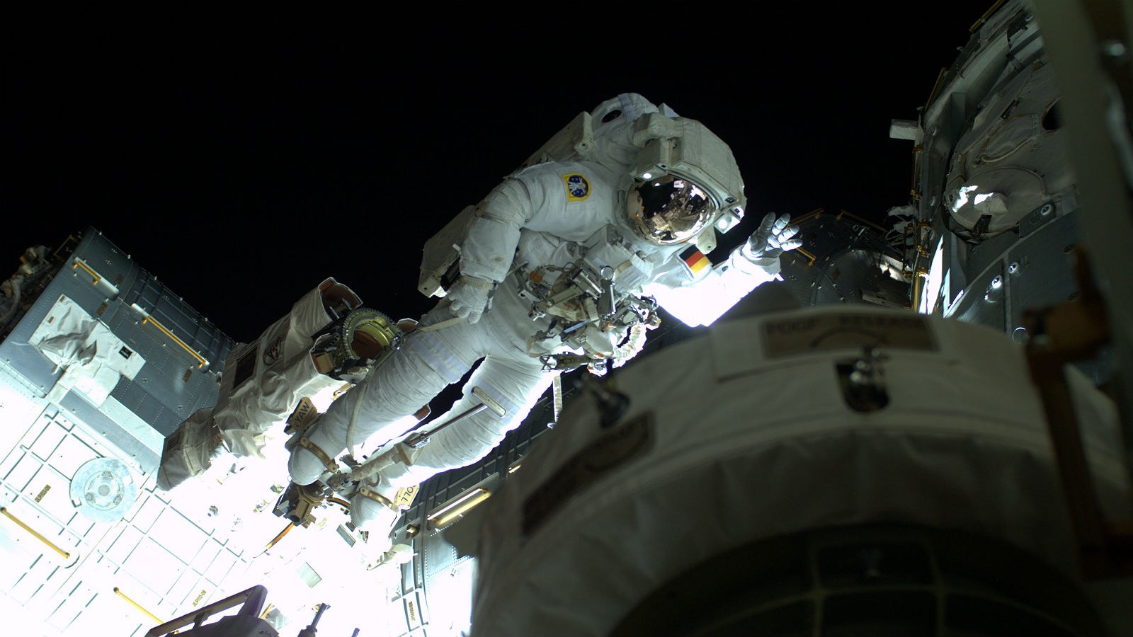 Alex beim Spacewalk.
