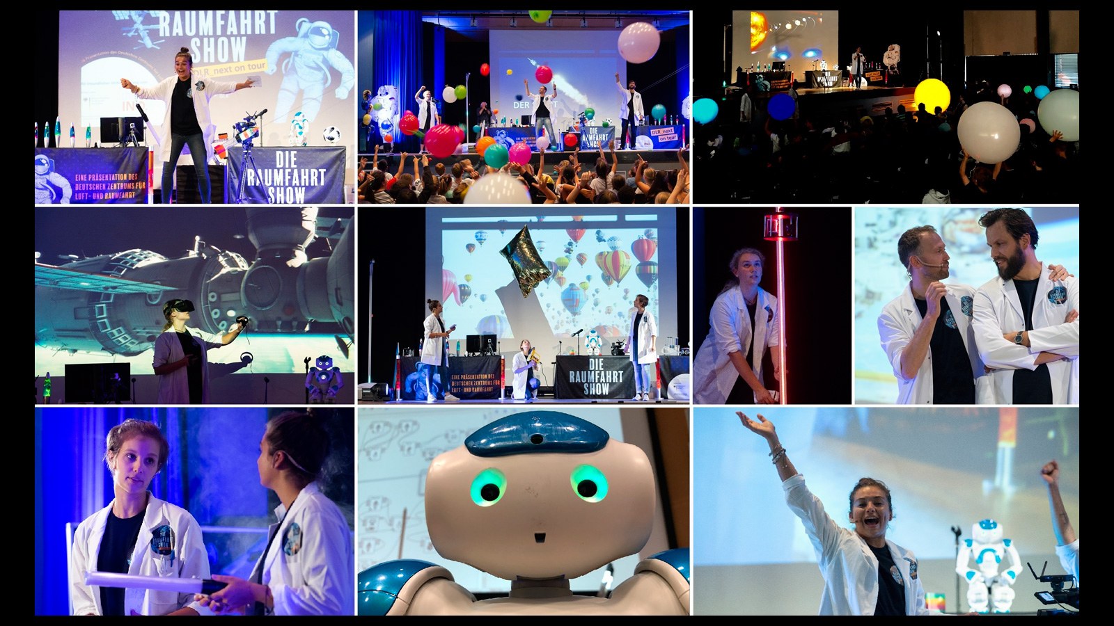 Impressionen aus der Raumfahrt-Show des DLR.