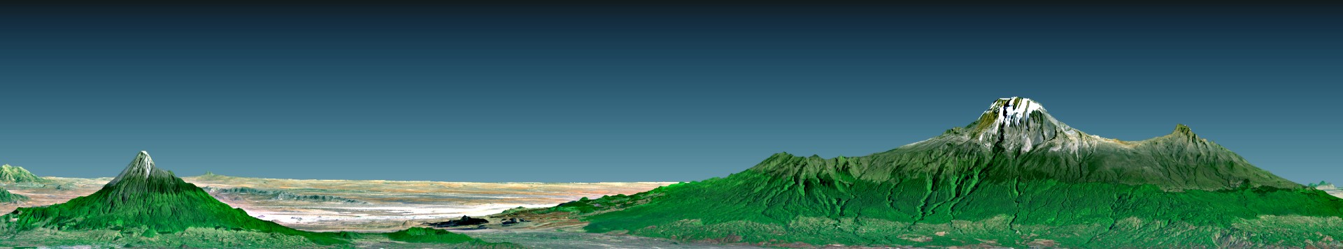 Die Berge von Tansania in Afrika