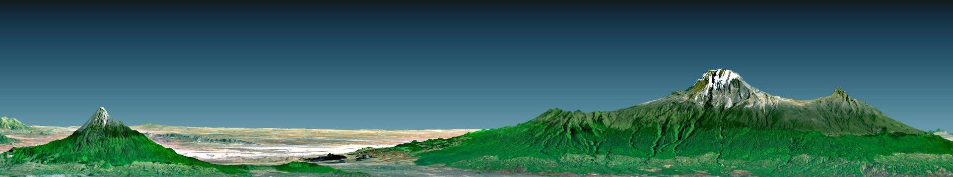 Die Berge von Tansania in Afrika