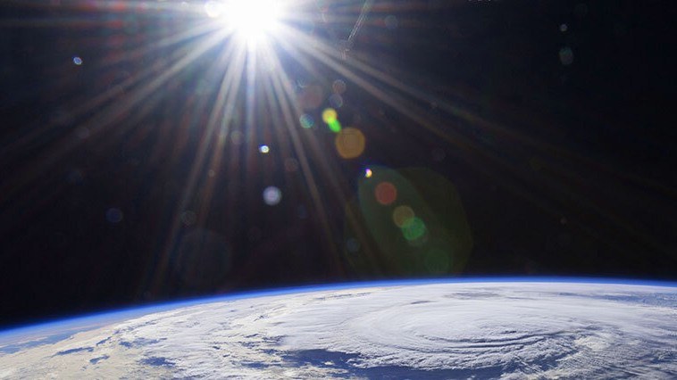 Erde aus dem Weltall gesehen