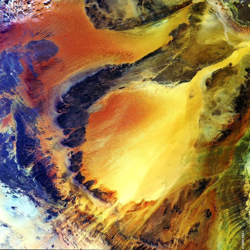 Satellitenbild Sahara