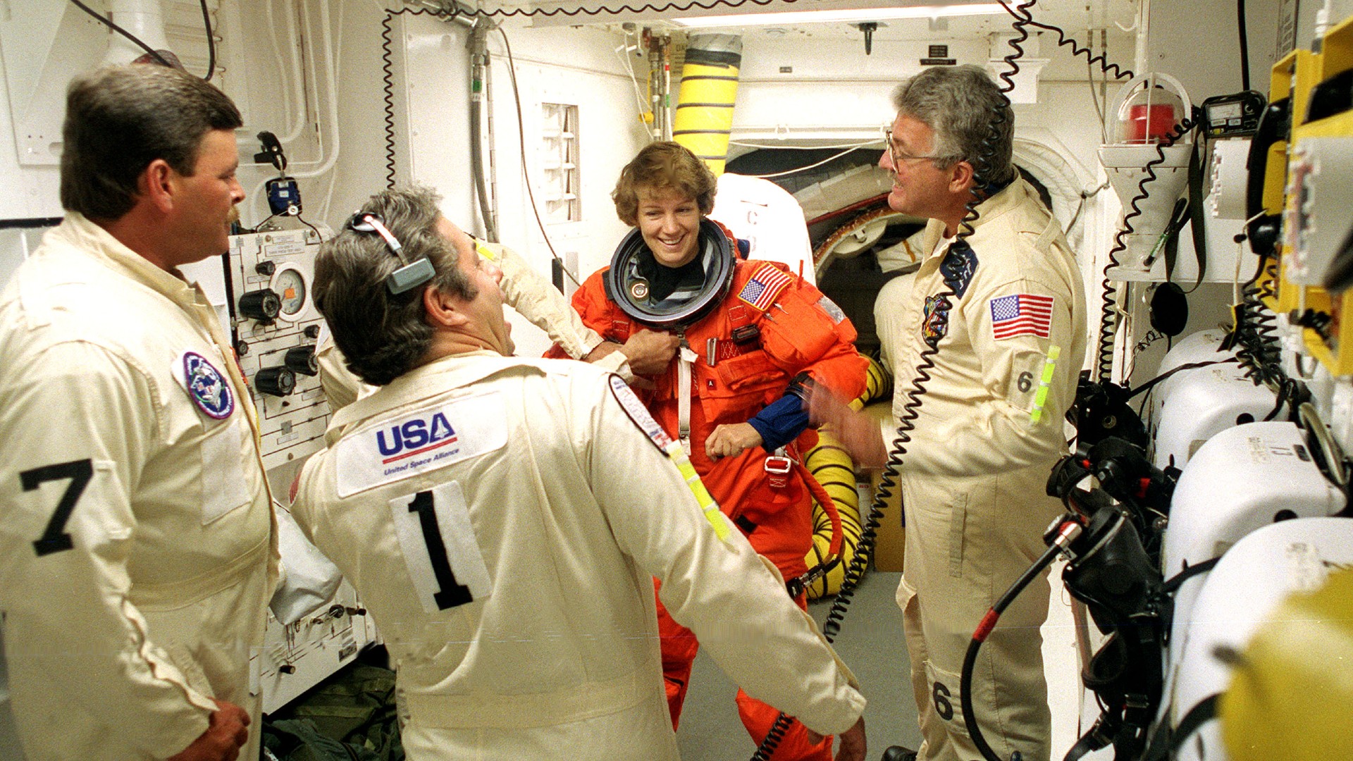 Eileen Collins im „White Room“