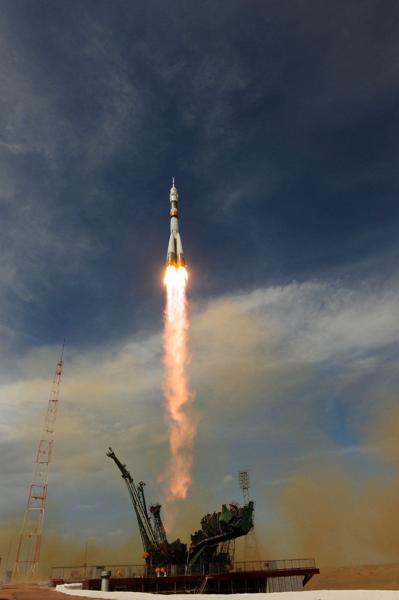 Start der Sojus-Rakete