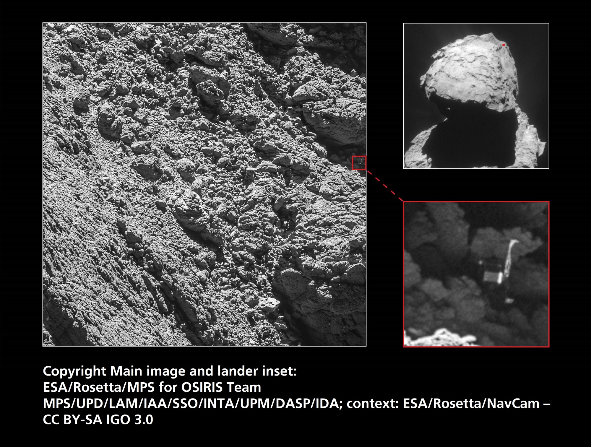 Philae in einer Felsspalte