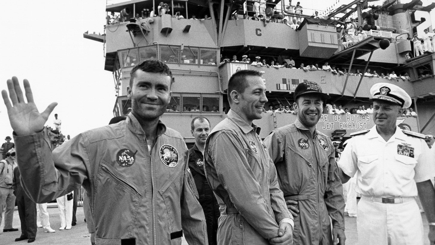 Jim Lovell, Jack Swigert und Fred Haise