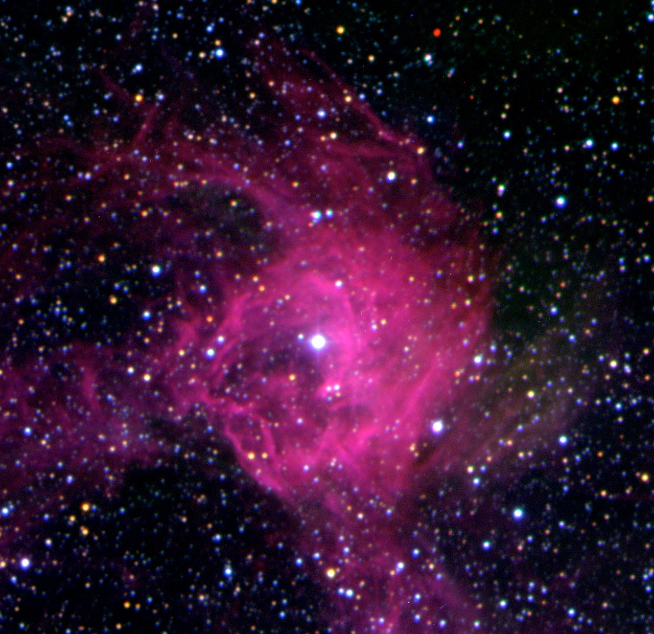 Supernova-Überrest SNR 0543-689 in der Großen Magellanschen Wolke.