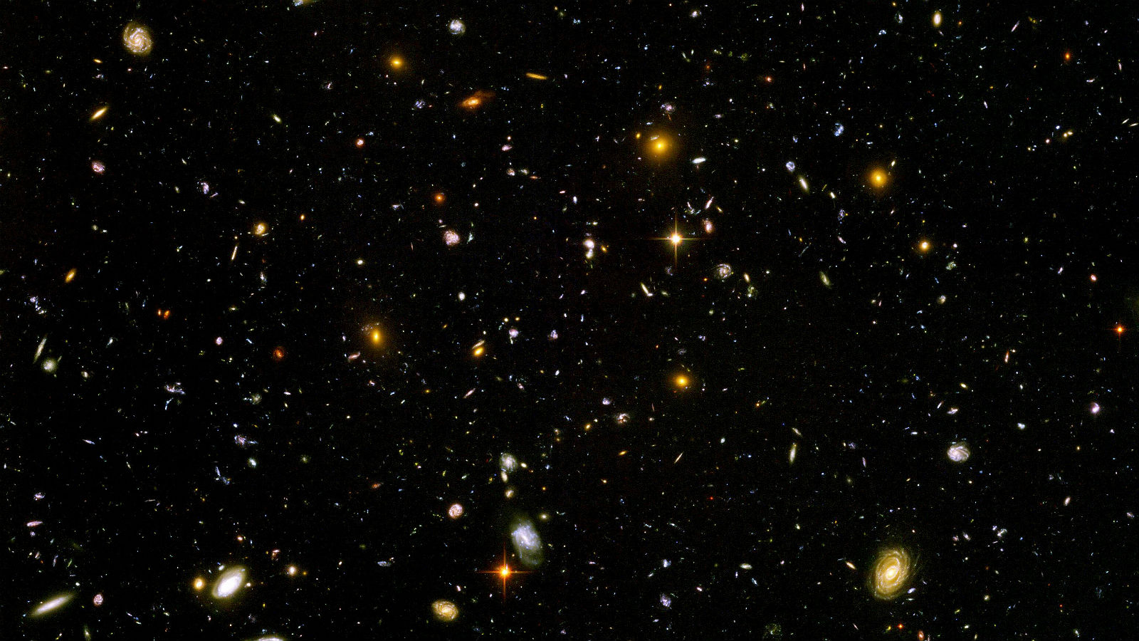 Dieses Bild des Hubble-Teleskops zeigt Galaxien