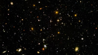 Dieses Bild des Hubble-Teleskops zeigt Galaxien