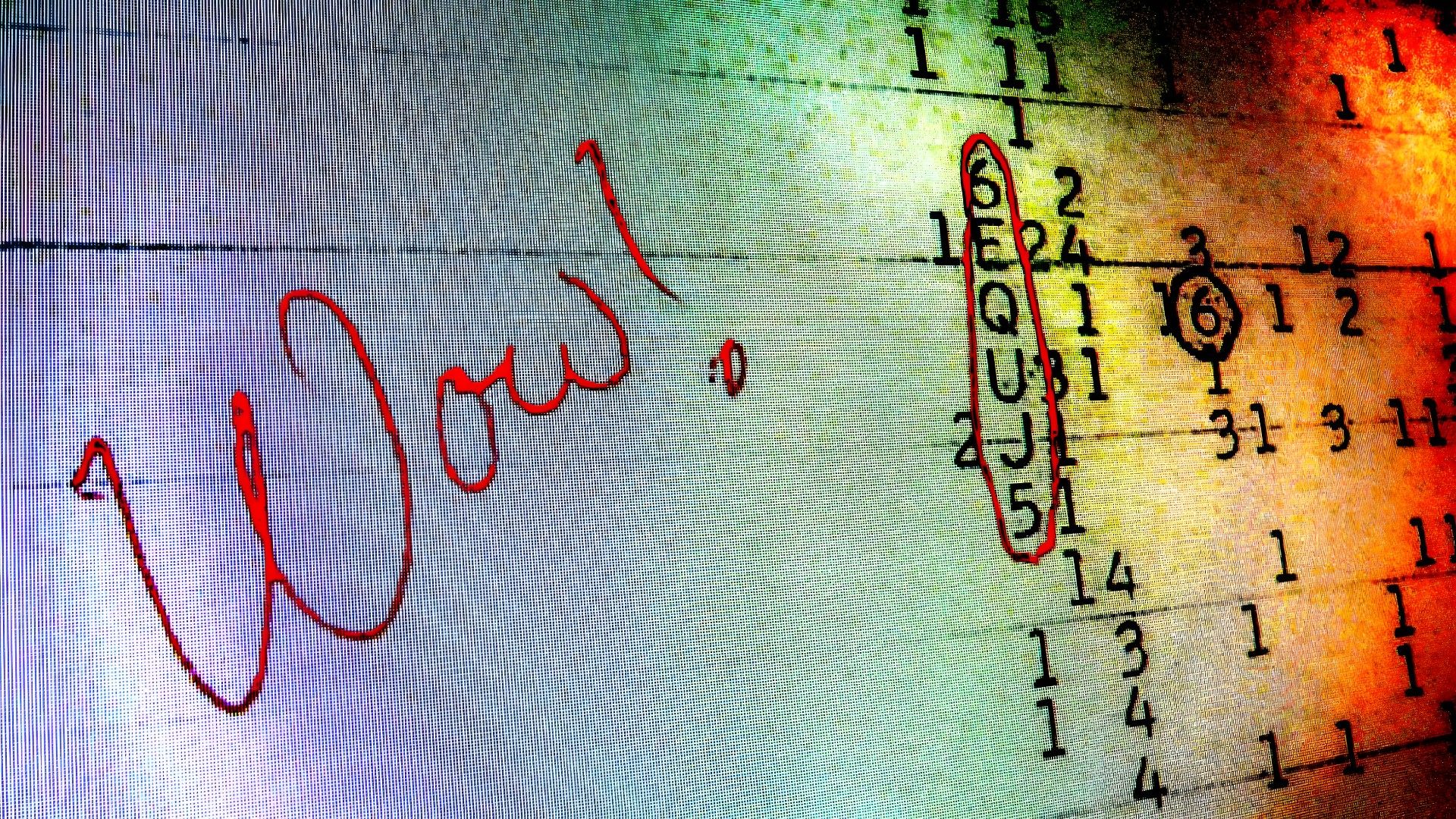 Das Wow!-Signal. Hier der Screenshot des Computer-Ausdrucks.