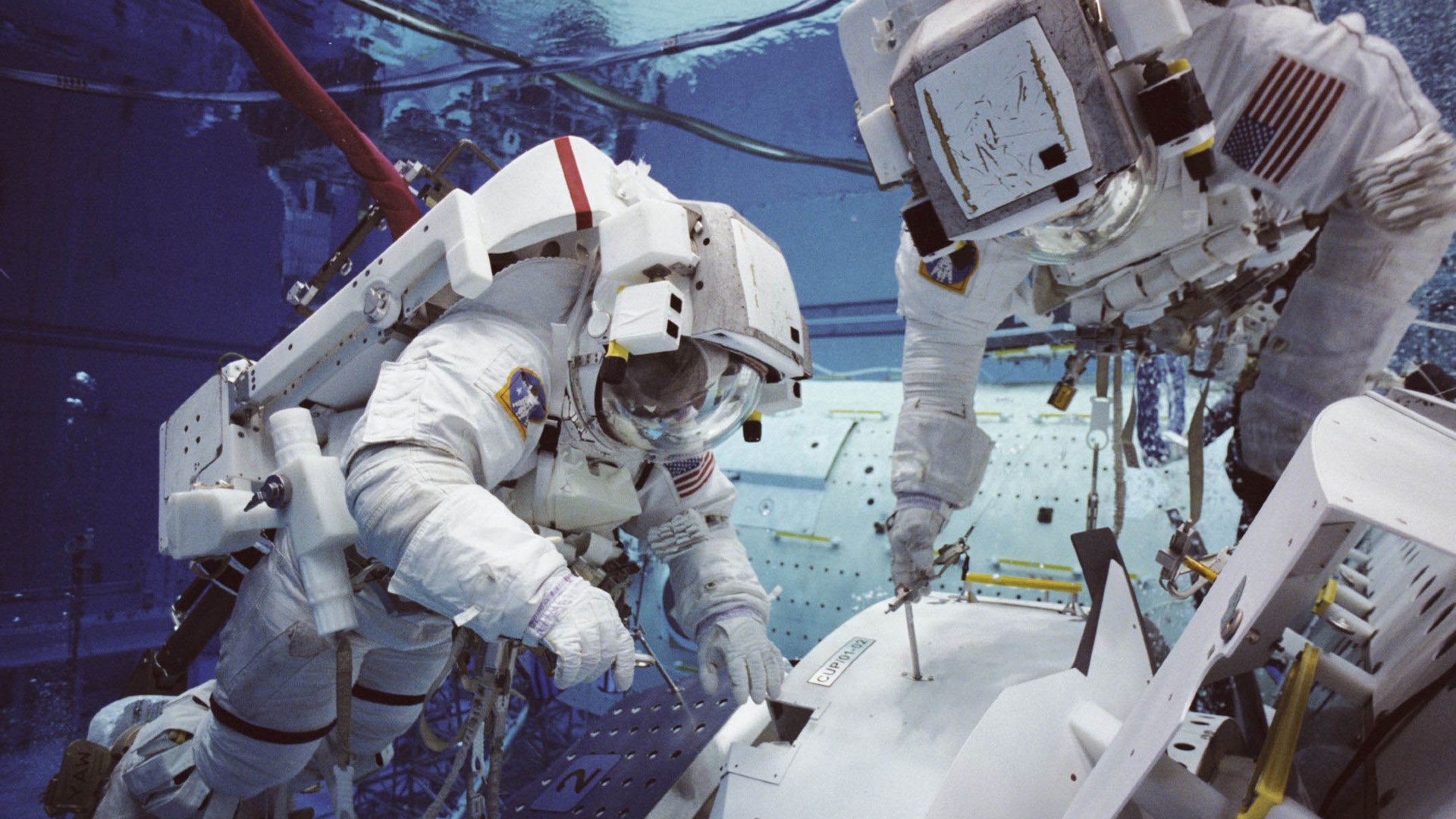 Astronauten-Training unter Wasser