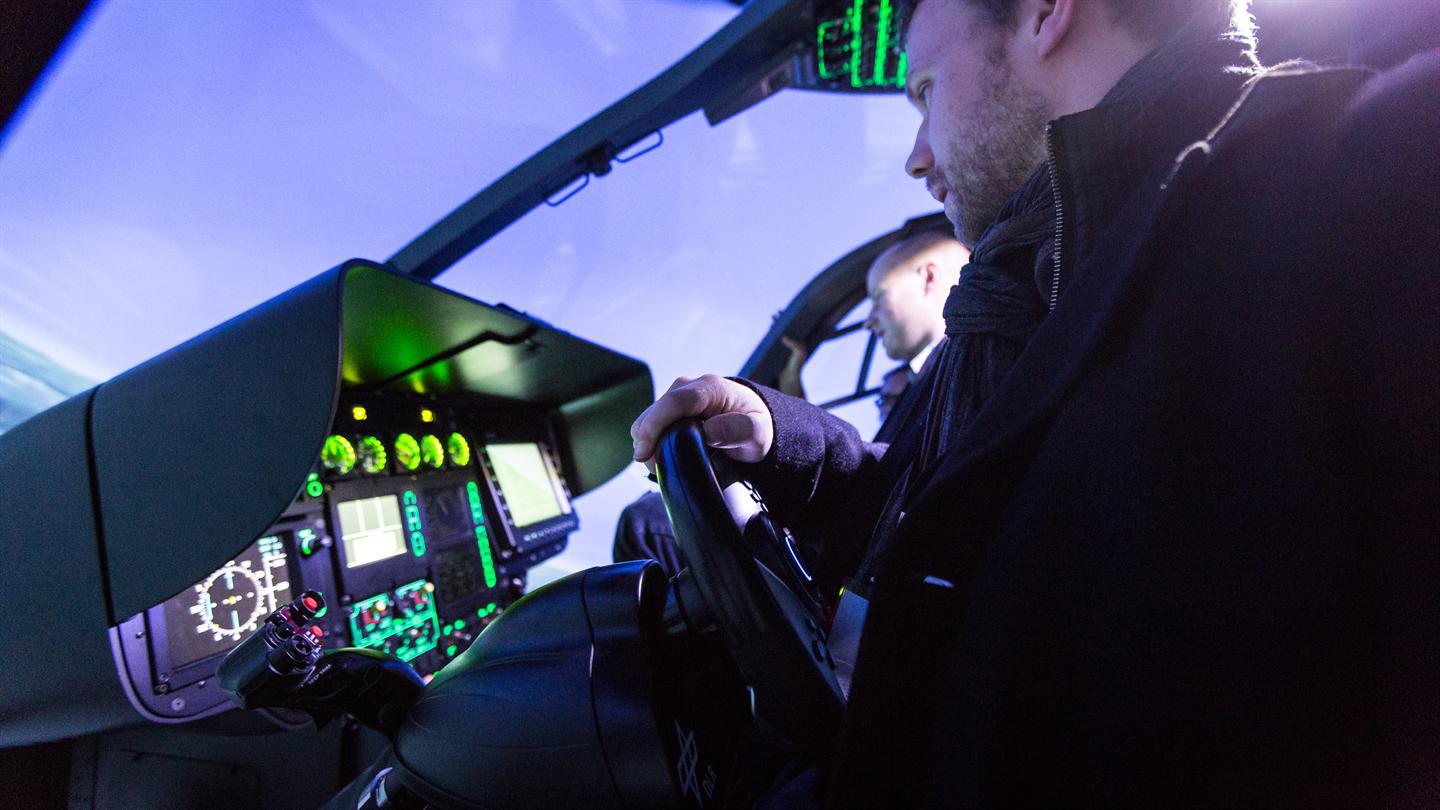 Pilot im Eurocopter