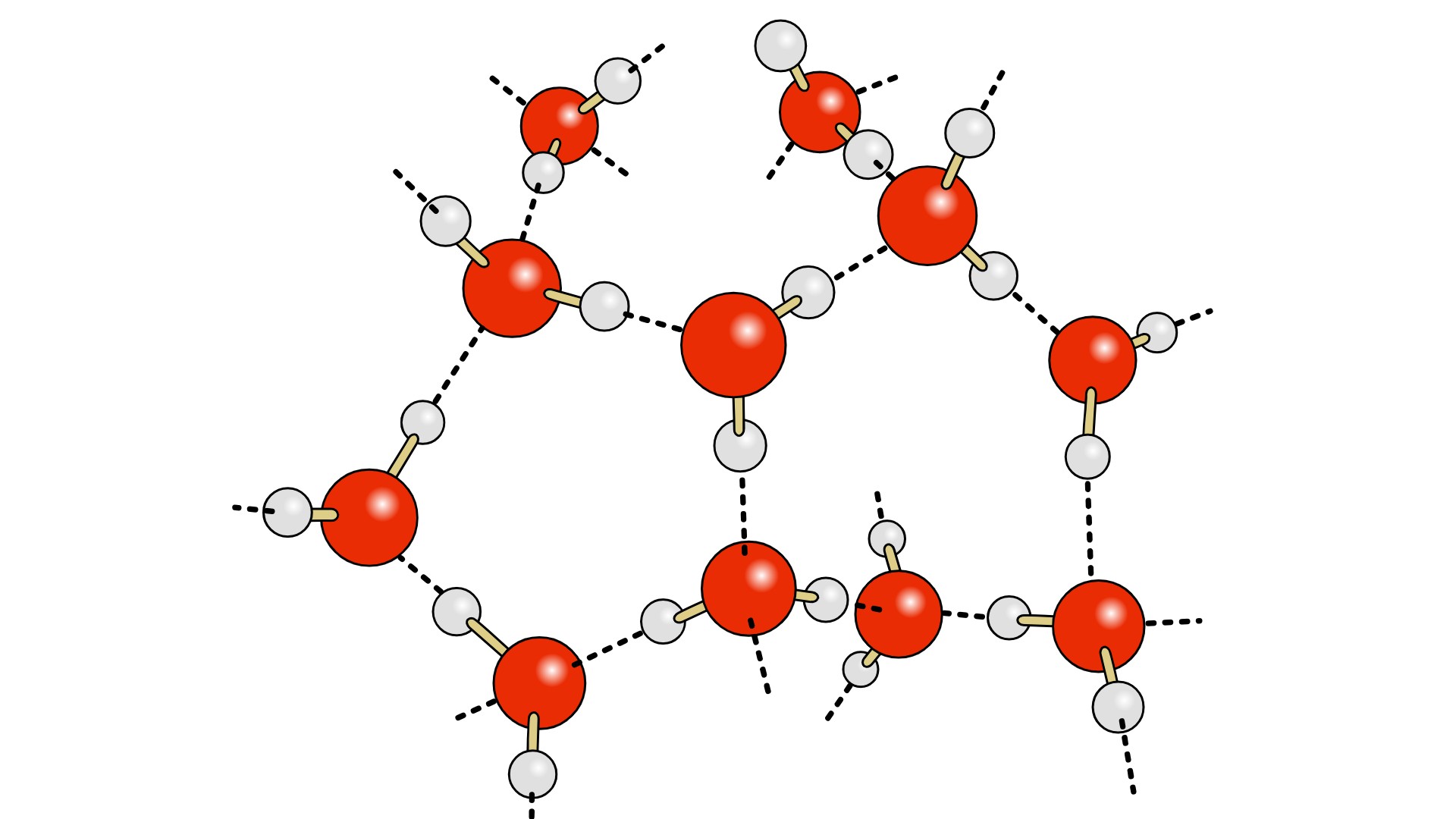 Wasserstoffbrückenbindungen Wasser