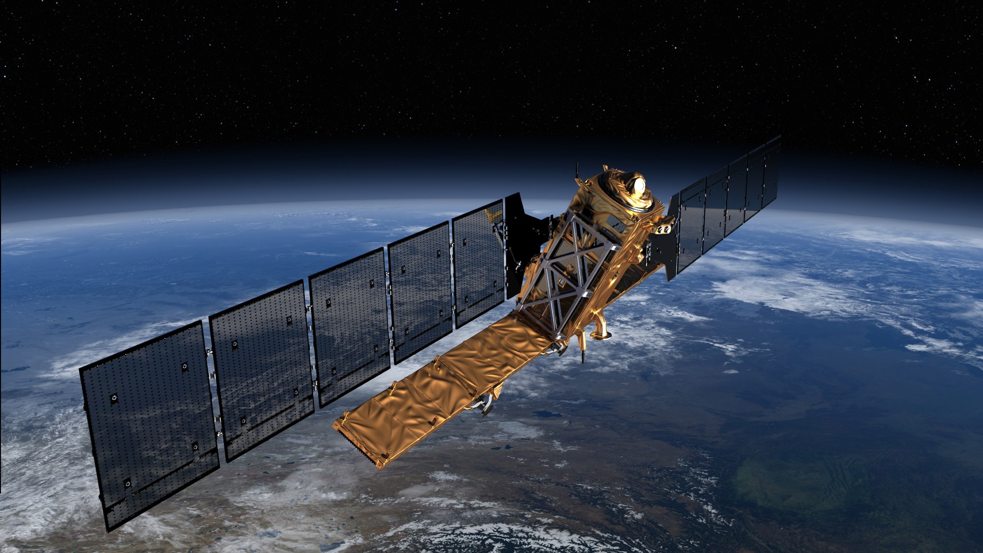 Der europäische Umweltsatellit Satellit Sentinel-1