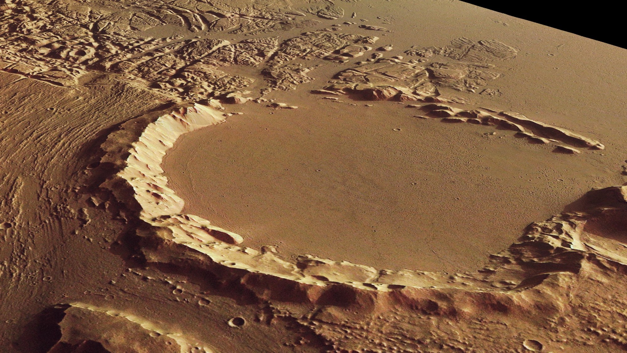 Mars: Ausgetrocknetes Flussbett