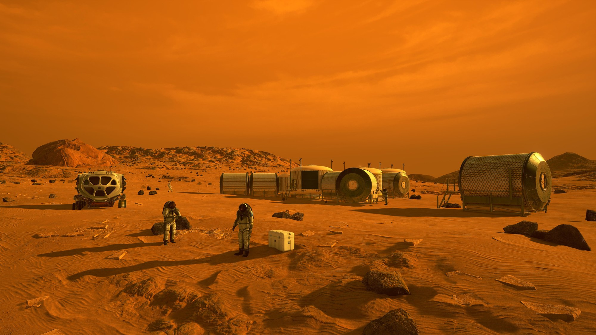 First Humans On Mars – Artist Concept