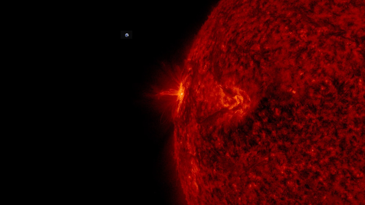 Bilder der Sonne aufgenommen vom Satelliten SDO