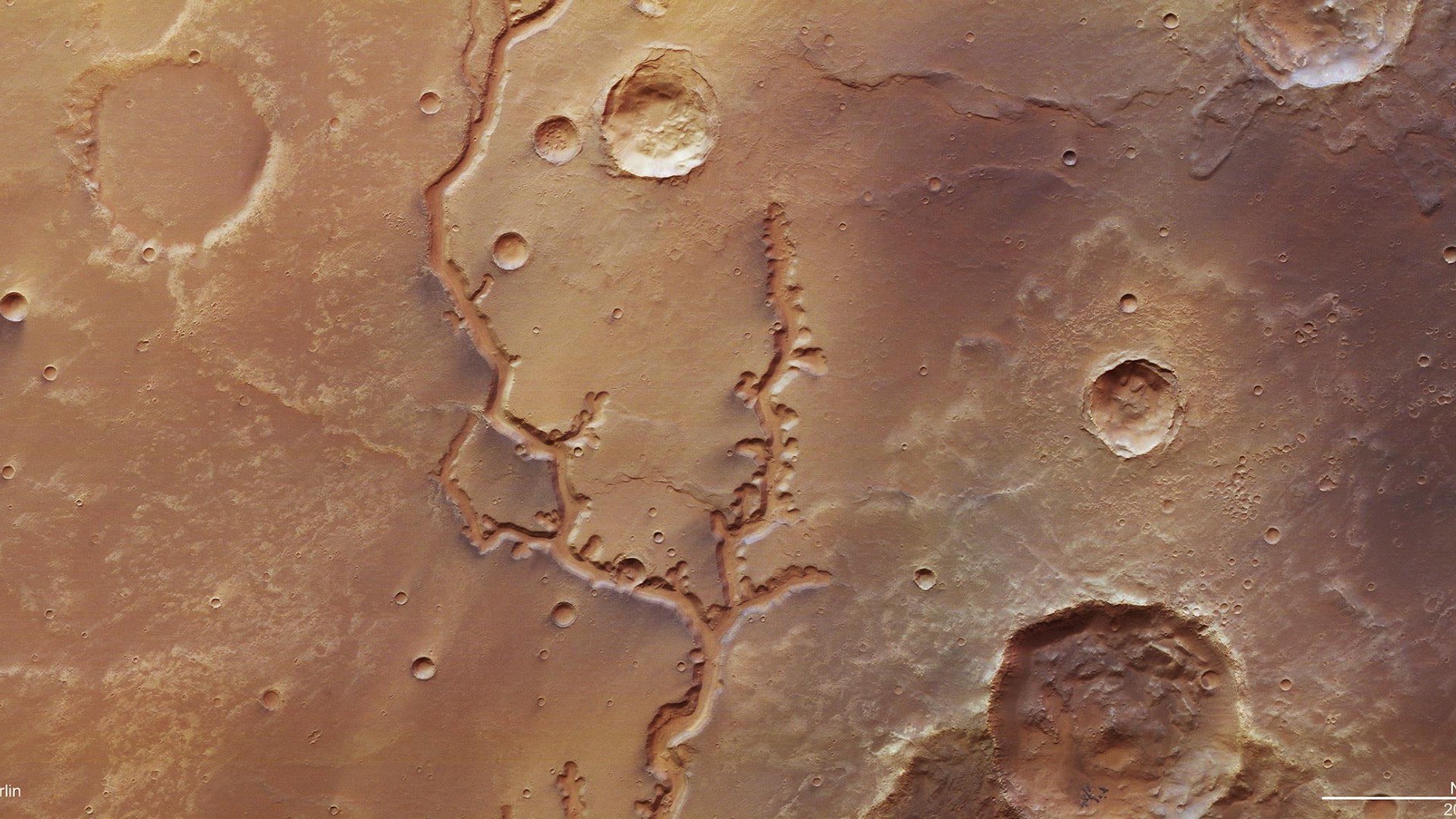 Flusslauf auf dem Mars