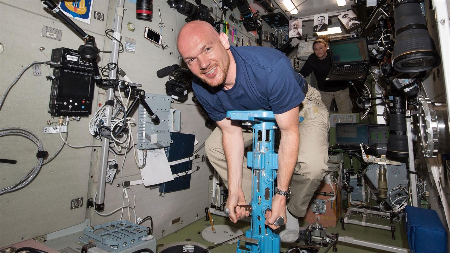 Alexander Gerst beim Astronauten-Training