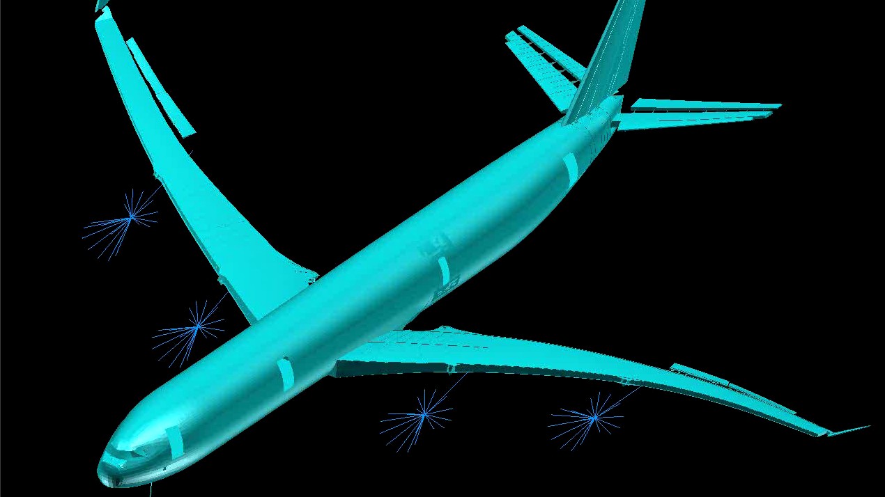 Flugzeugsimulation am Computer