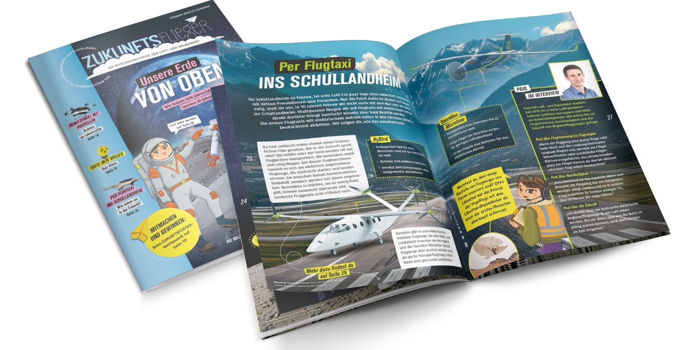 Das Magazin "ZUKUNFTSFLIEGER"