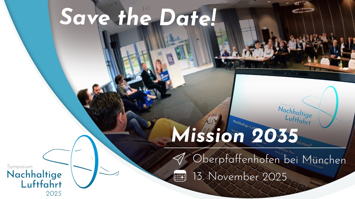 Save the Date Symposium Nachhaltige Luftfahrt