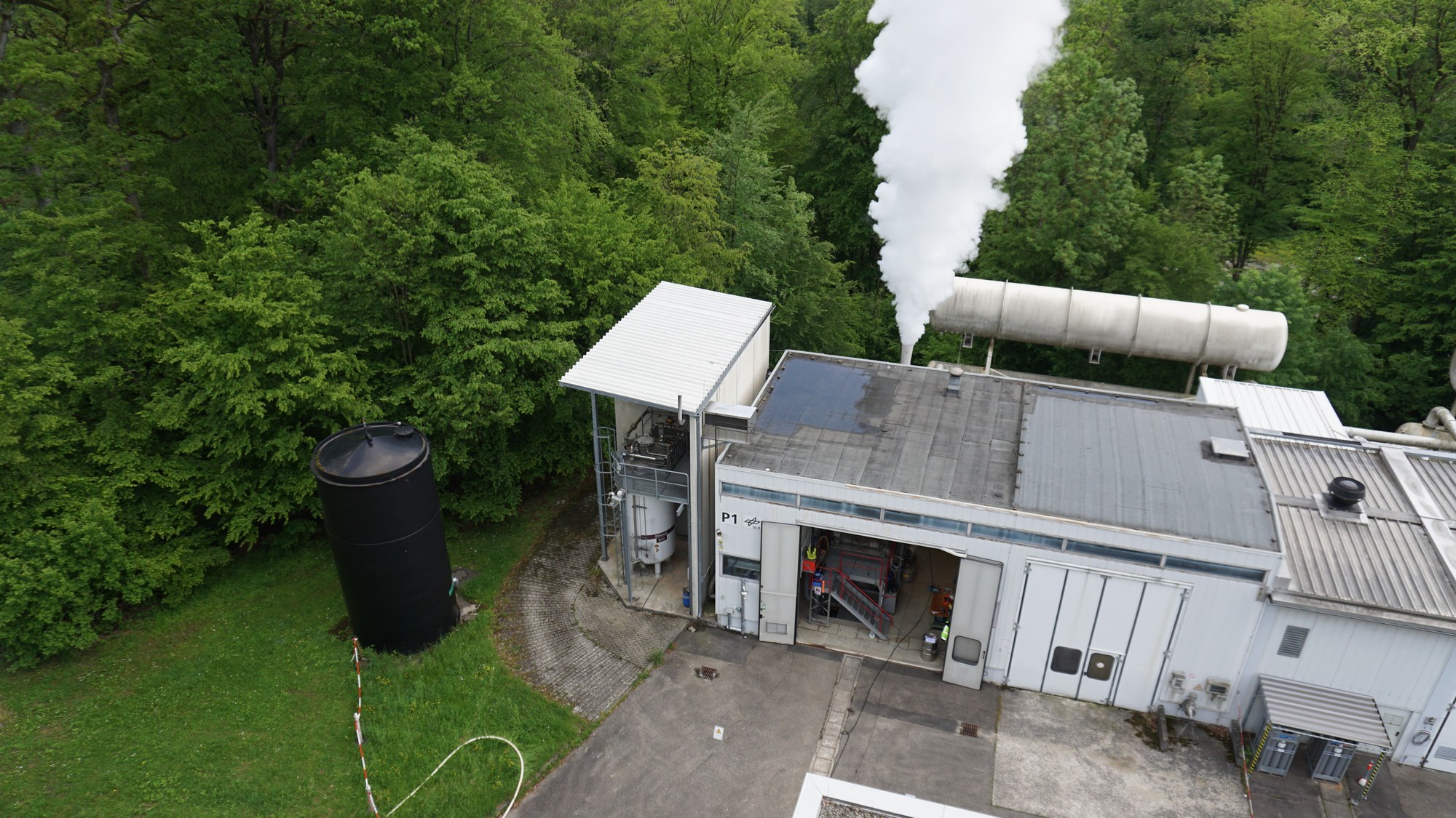 Das Bild zeigt den Prüfstand P1.