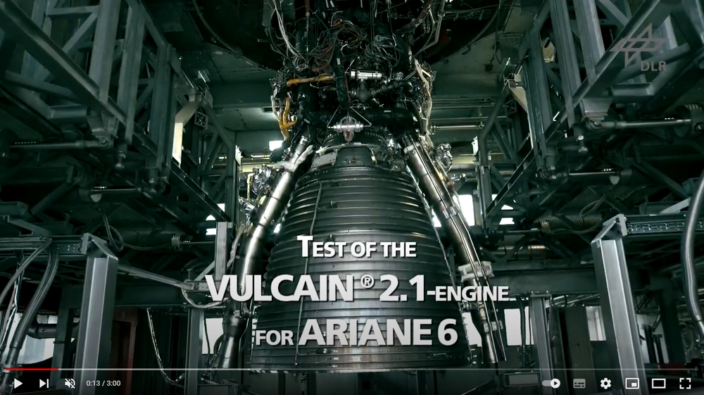 Video: Test campaign of the Vulcain 2.1 main stage engine on the P5 test bench